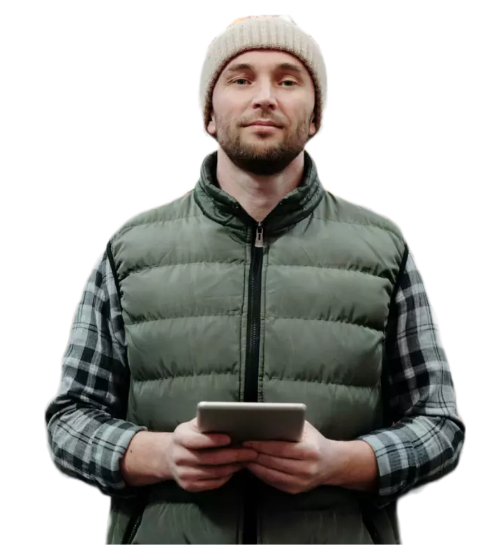 Interfaz moderna de GEXTIONA en tablet